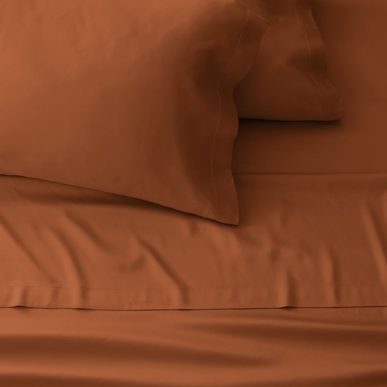 West Elm Silky Tencel Sheet Set in Terracotta