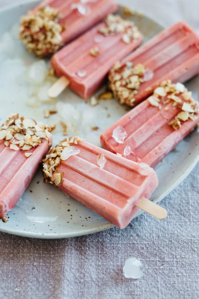 Raspberry-Tomato Yogurt Popsicles