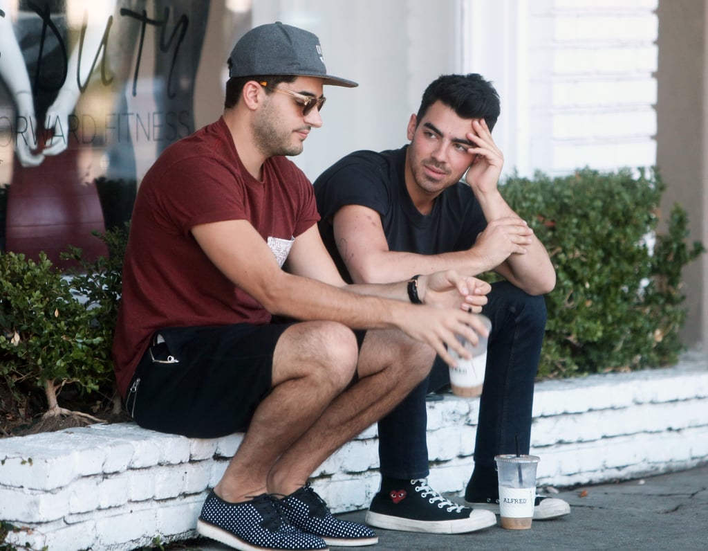 Joe Jonas grabbed a coffee with a pal in LA on Wednesday.