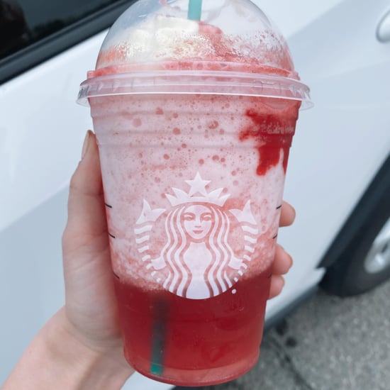 Starbucks Mango Dragonfruit Refresher With Strawberry Puree
