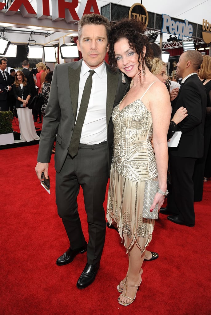 Ethan Hawke had the support of his sister, Heather Rutledge, at the SAG Awards.