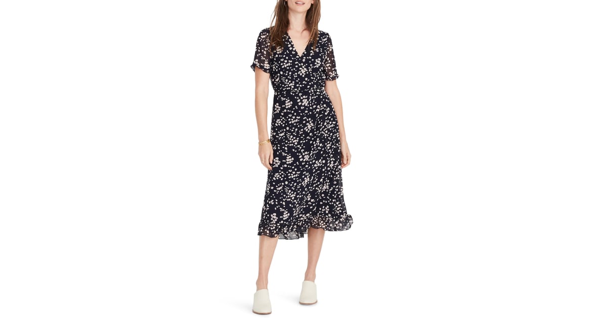 madewell ruffle edge dress