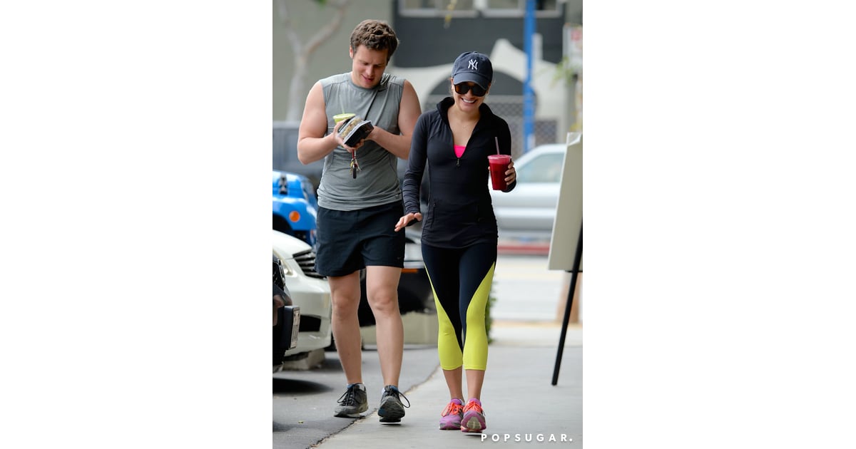 Lea Michele And Jonathan Groff After A Hike In La Popsugar Celebrity Photo 3
