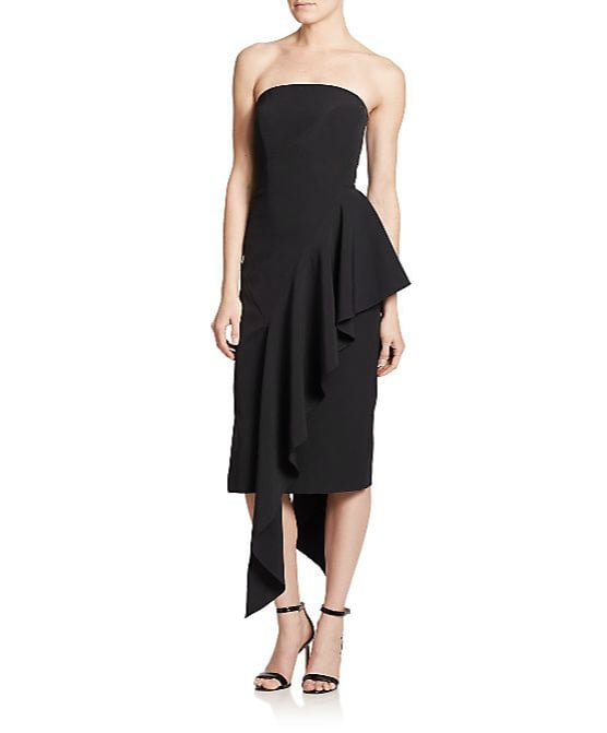 Milly Strapless Cascade Ruffled Dress ($440)