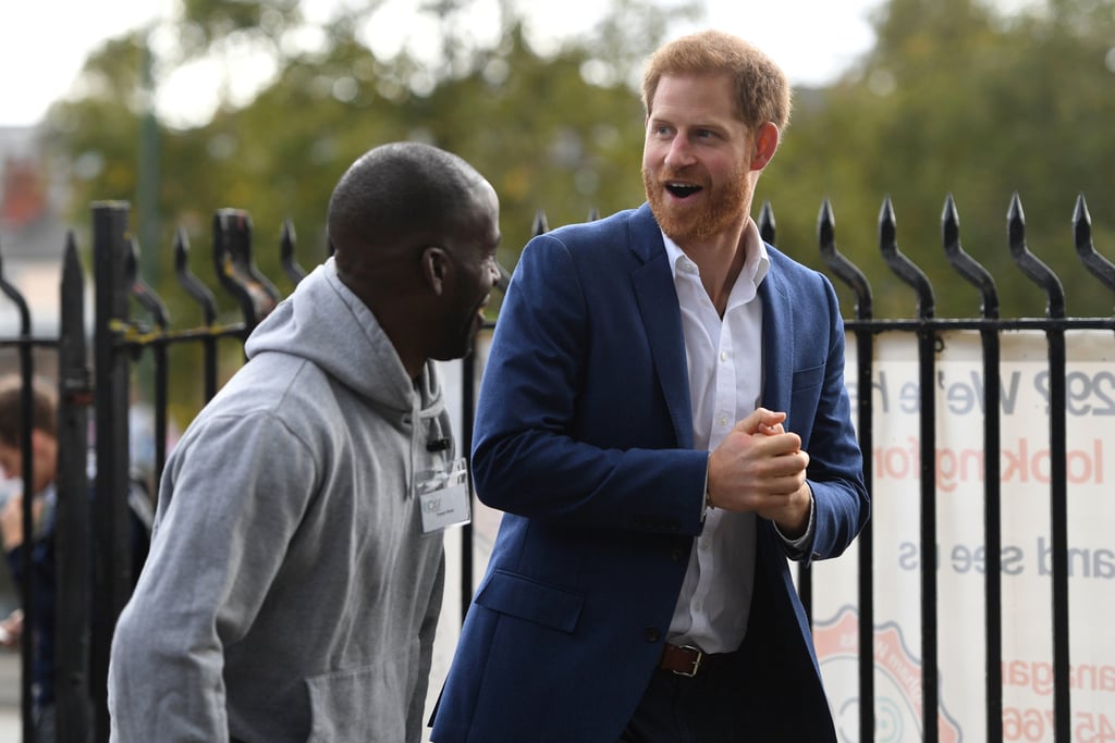 Prince Harry in Nottingham on World Mental Health Day Photos