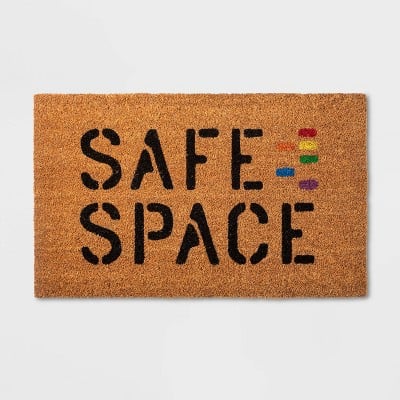 Safe Space Rainbow Doormat