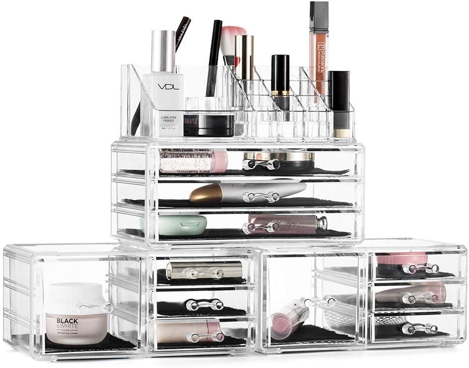 Felicite Home Acrylic Jewellery and Cosmetic Storage Boxes