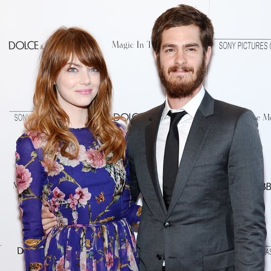 Emma Stone and Andrew Garfield Candid Restaurant Photobomb
