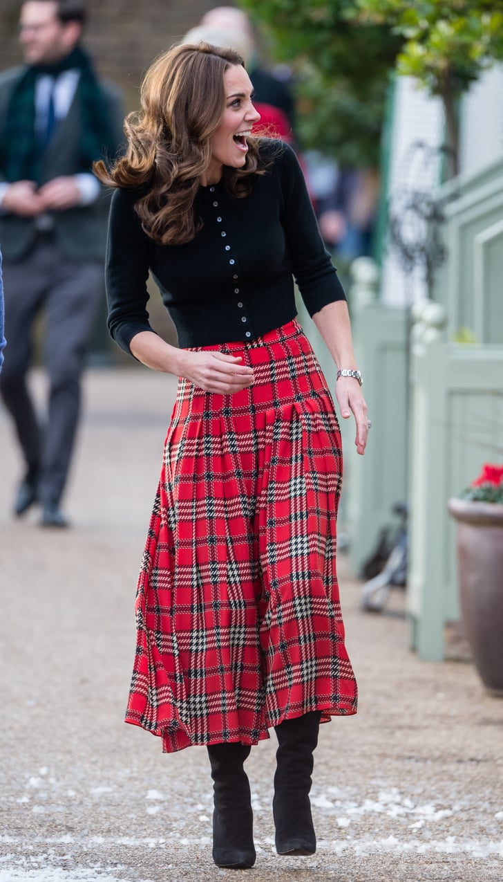 Kate Middleton's Plaid Midi Skirt December 2018 | POPSUGAR Fashion Photo 40