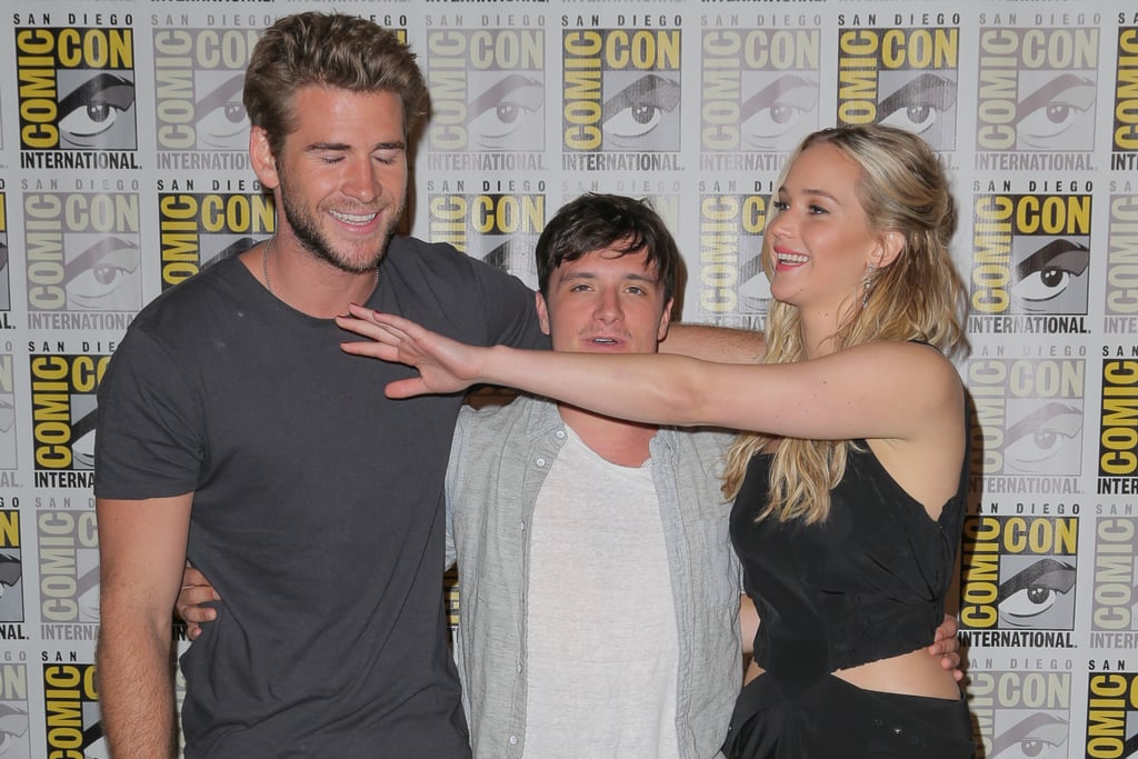 Jennifer Lawrence and Liam Hemsworth at Comic-Con 2015