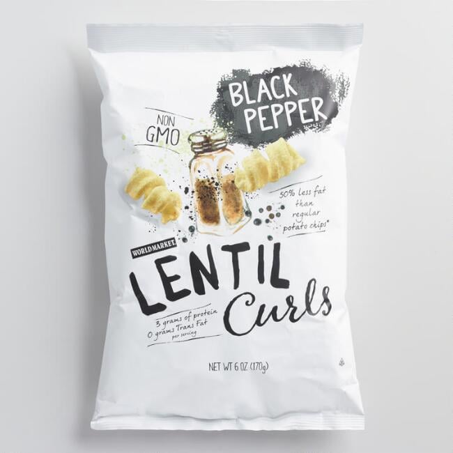 World Market Black Pepper Lentil Curls ($3)