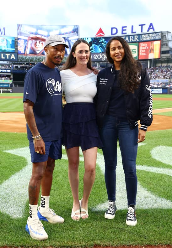 Pharrell Williams Throws First Pitch at Yankees vs. Mets Game – WWD