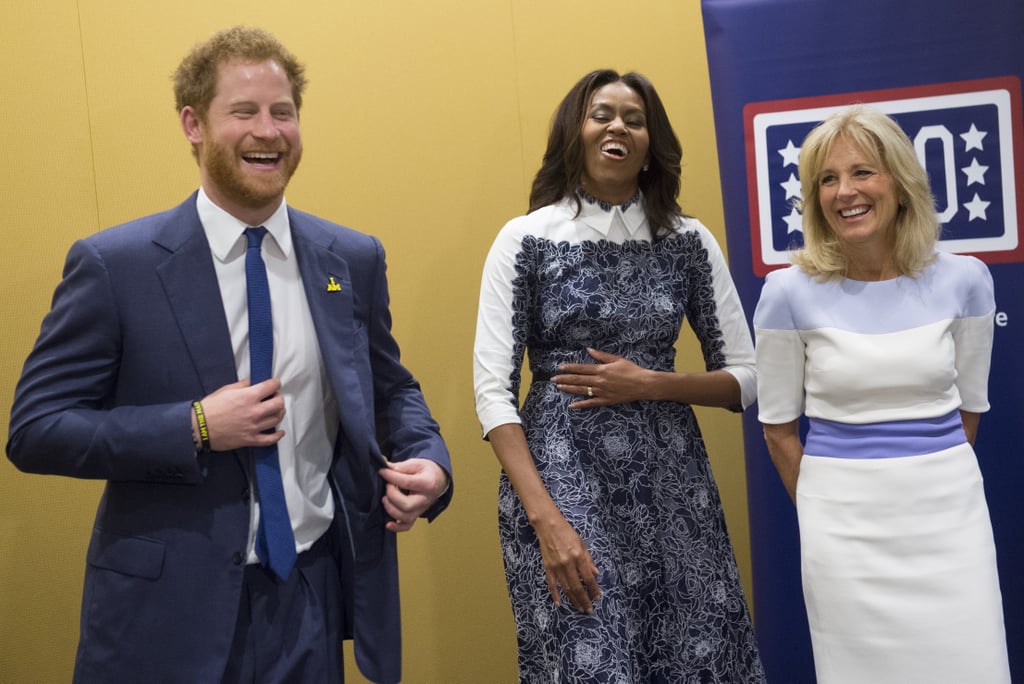 Prince Harry and Michelle Obama at Invictus Games Event 2015