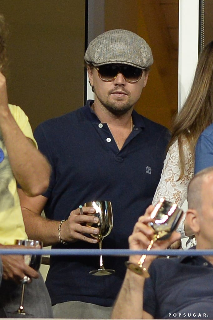 Leonardo DiCaprio kept a low profile in the Moet & Chandon suite.
Leonardo DiCaprio kept a low profile in the Moet & Chandon suite.