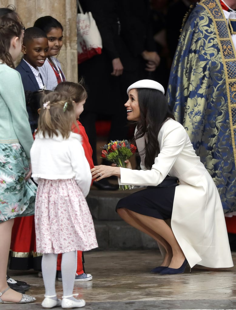 Meghan Markle Talks to Little Girl at Commonwealth Day 2018