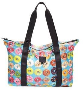 Donut-Print Collapsible Tote