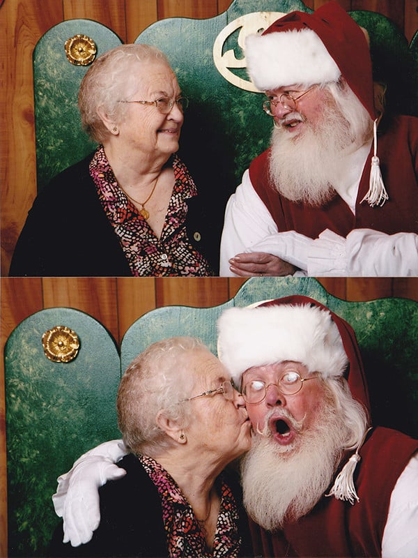The person who took their 92-year-old grandma to see Santa for the first time ever