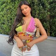 Kylie Jenner's 2-Toned Vintage Versace Top Is Giving Us Major 2000s Feels