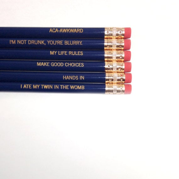 Pitch Perfect Pencil Set ($8)
