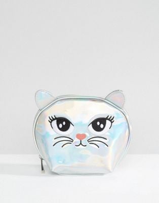 metallic cosmetic bag