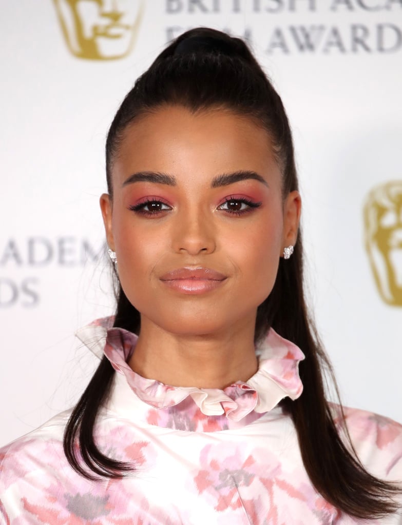 Ella Balinska's Winged Liner and Magenta Shadow at the 2020 BAFTAs