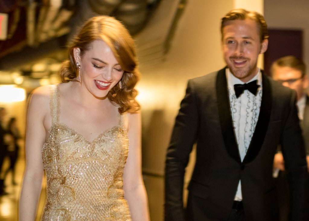 Pictured: Emma Stone and Ryan Gosling