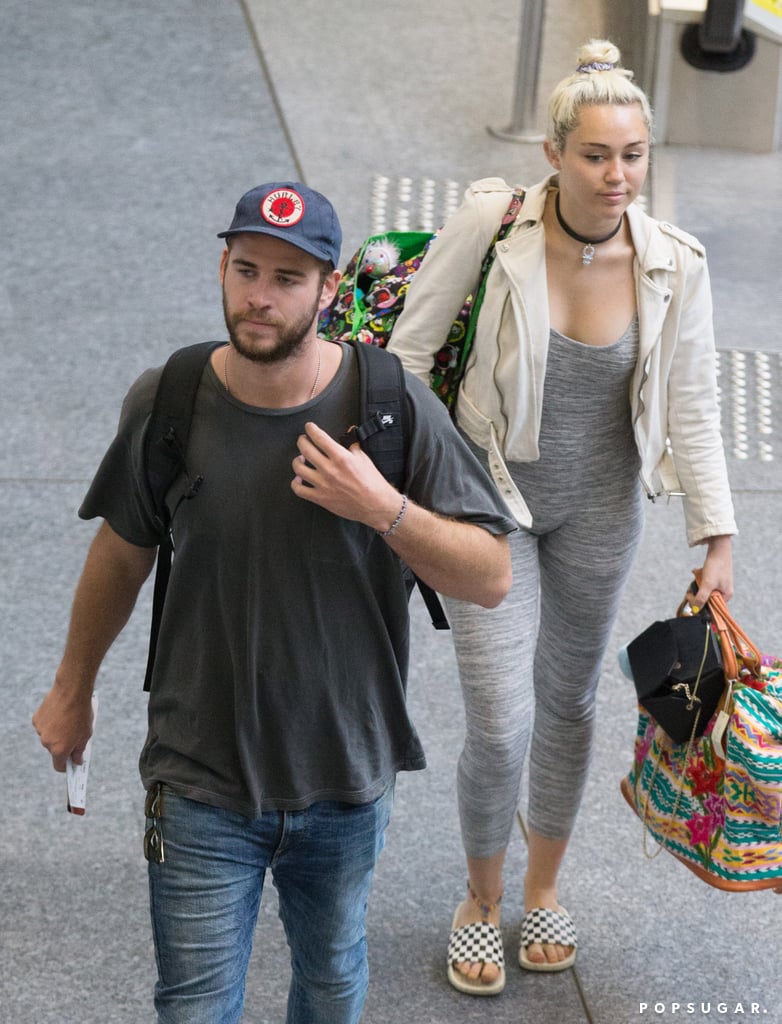 Miley Cyrus Liam Hemsworth Leave Australia May 2016