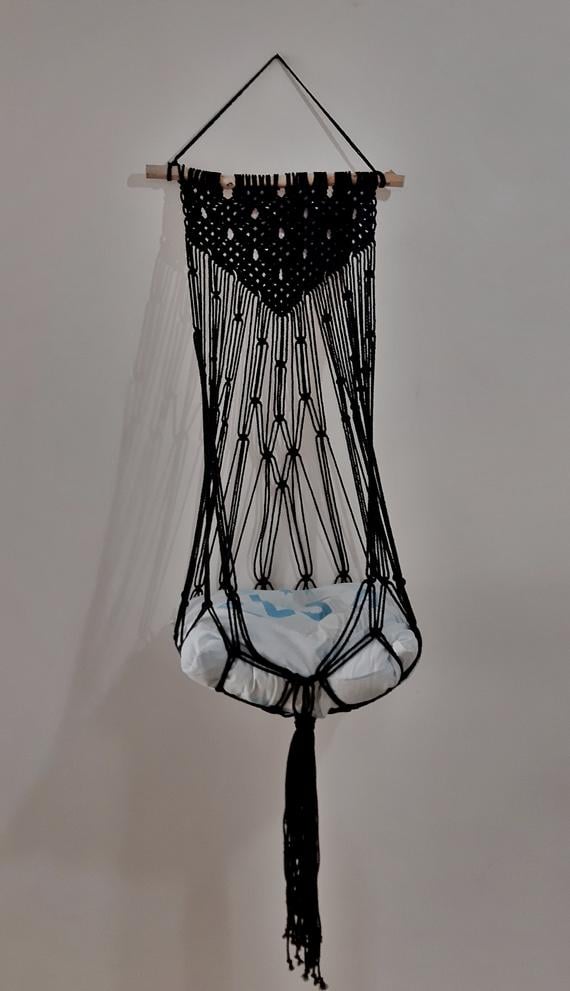 BlueGreenMacrame Macrame Hanging For Your Cat