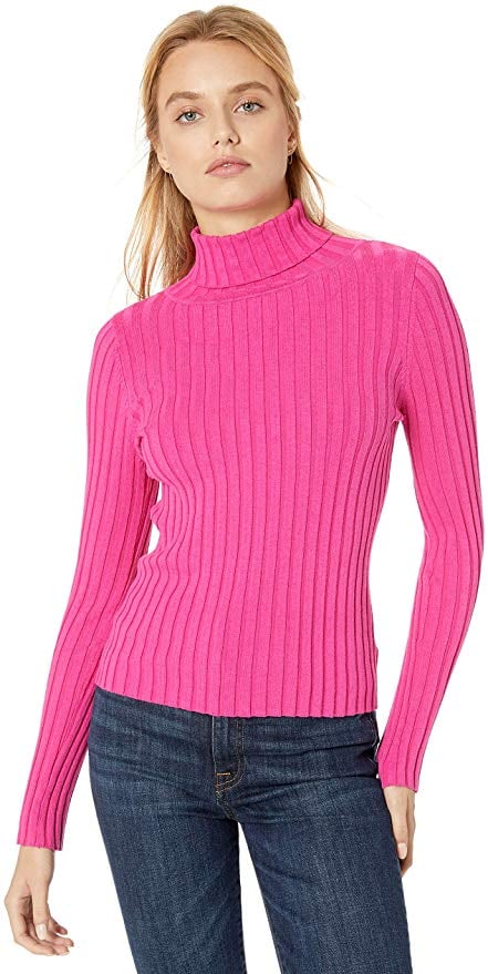 The Drop Amy Fitted Turtleneck Ribbed Sweater