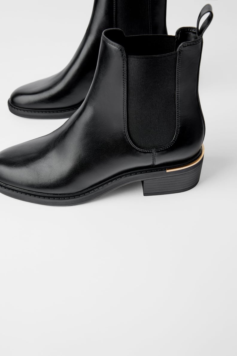 Zara basic ankle boots sale