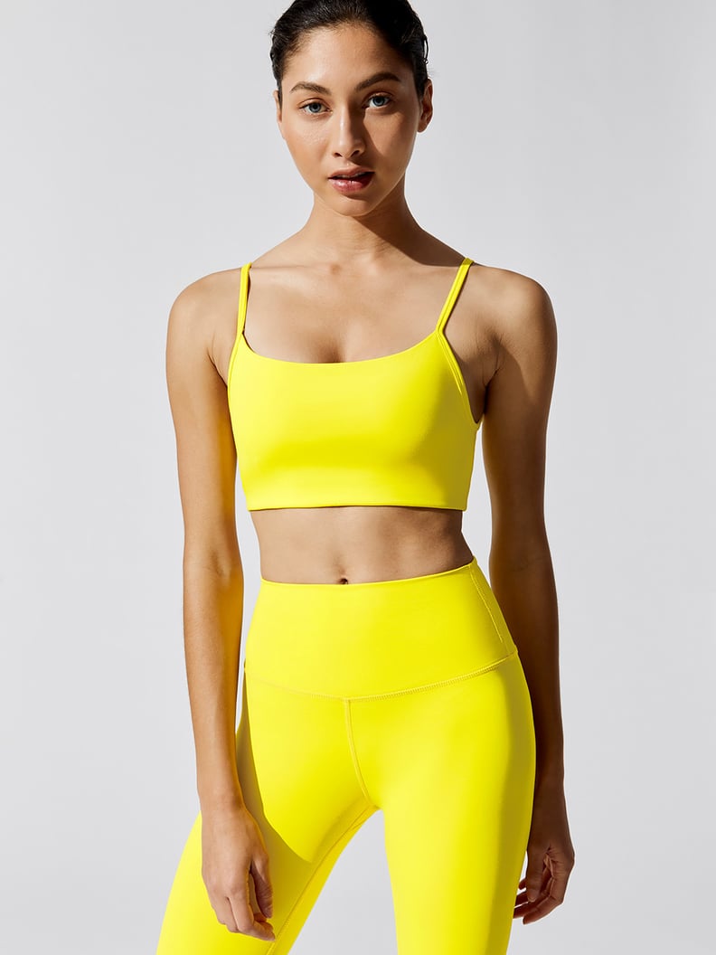 The Upside Andie Printed Stretch-Jersey and Mesh Sports Bra