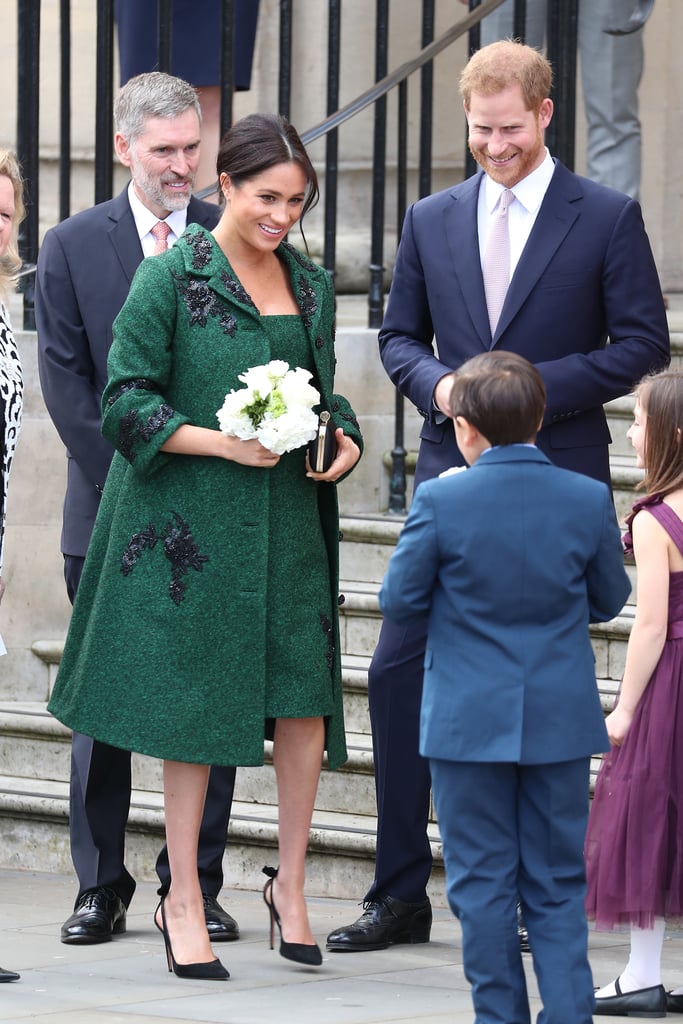 Meghan Markle Green Erdem Coat March 2019