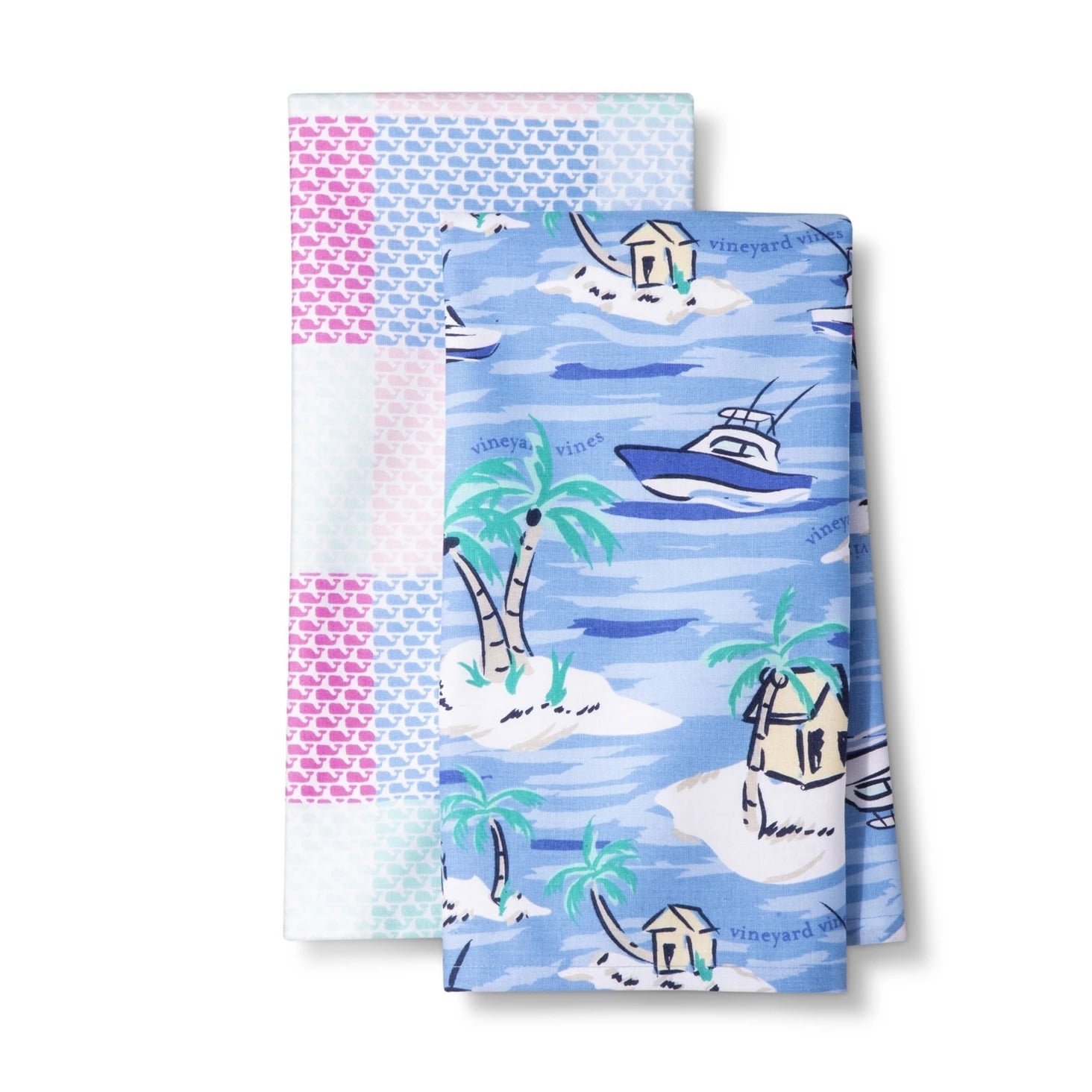 Details about   VINEYARD VINES Target Red Lobster & Whale Line Cloth Kitchen Towels 100% Cotton 