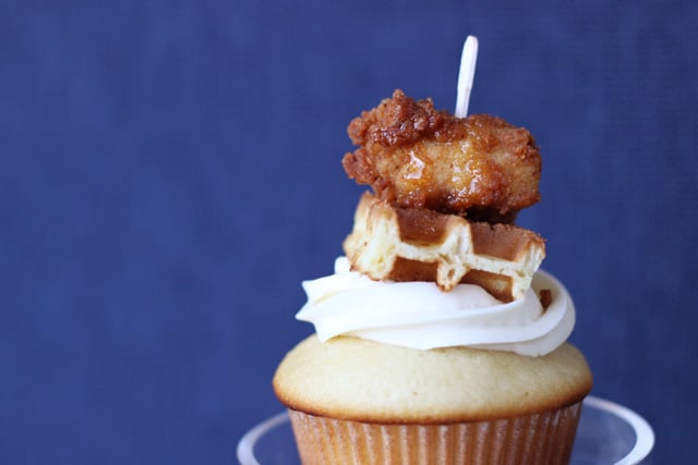 Chicken and Waffle Cupcakes