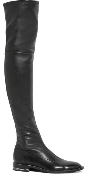 Givenchy Chain-Trimmed Over-the-Knee Boots