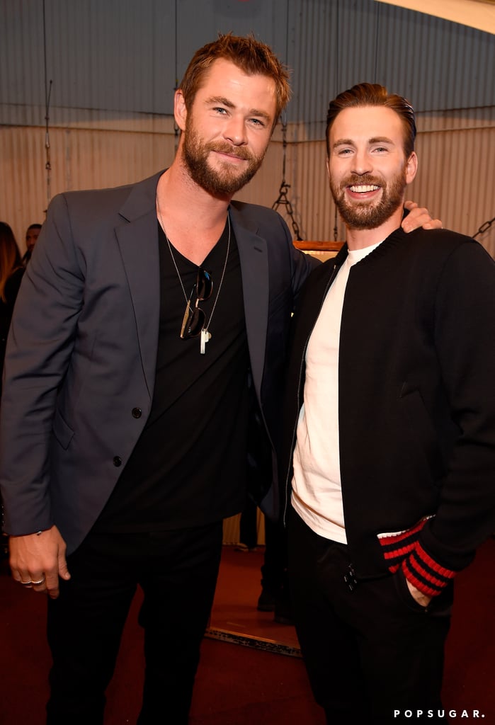 Chris Hemsworth and Chris Evans