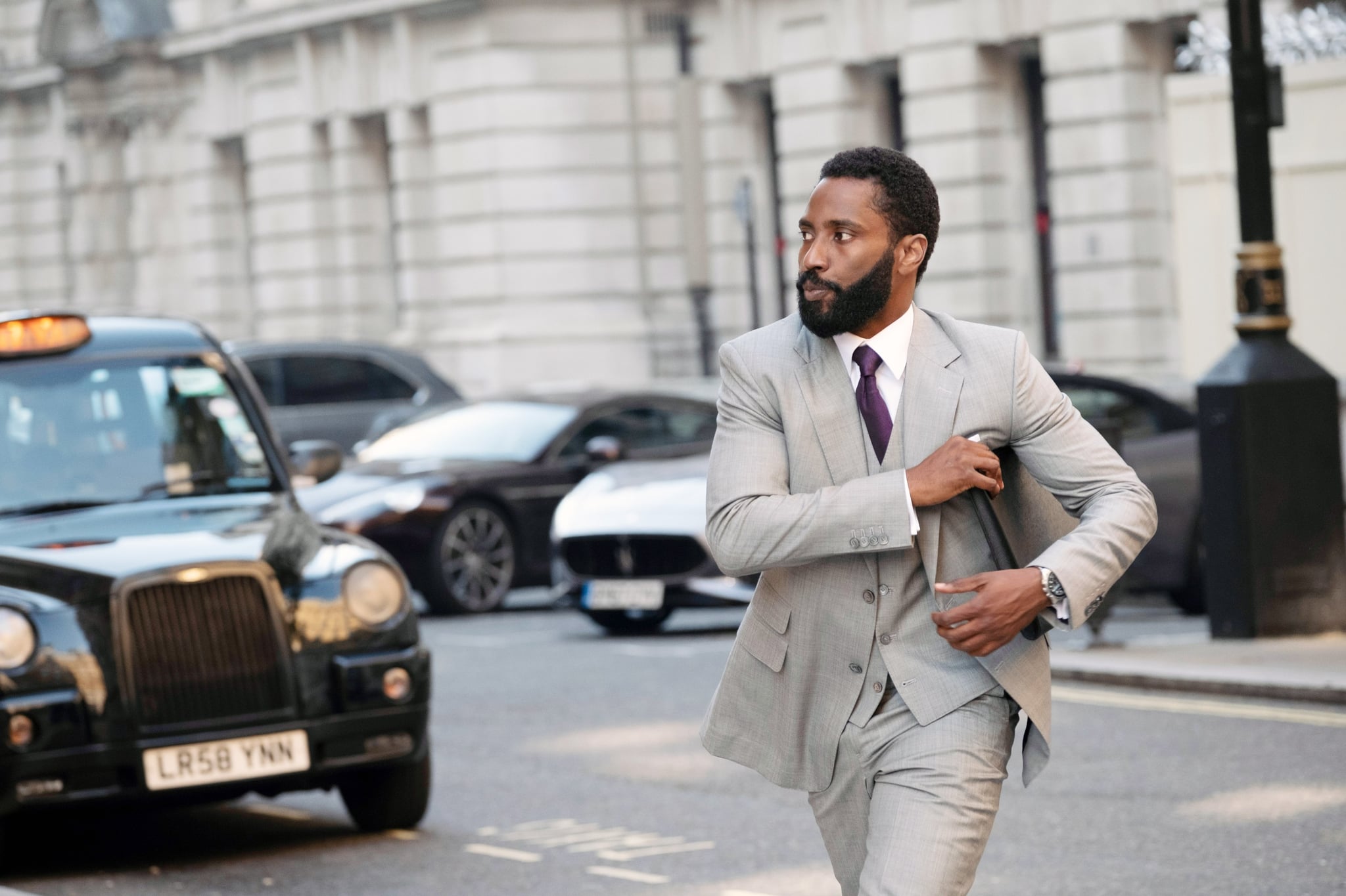 TENET, John David Washington, 2020. ph: Melinda Sue Gordon /  Warner Bros. / Courtesy Everett Collection