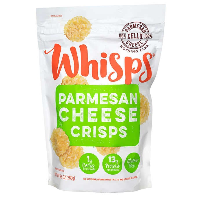 Cello Whisps Parmesan Cheese Crisps, 9.5 oz.