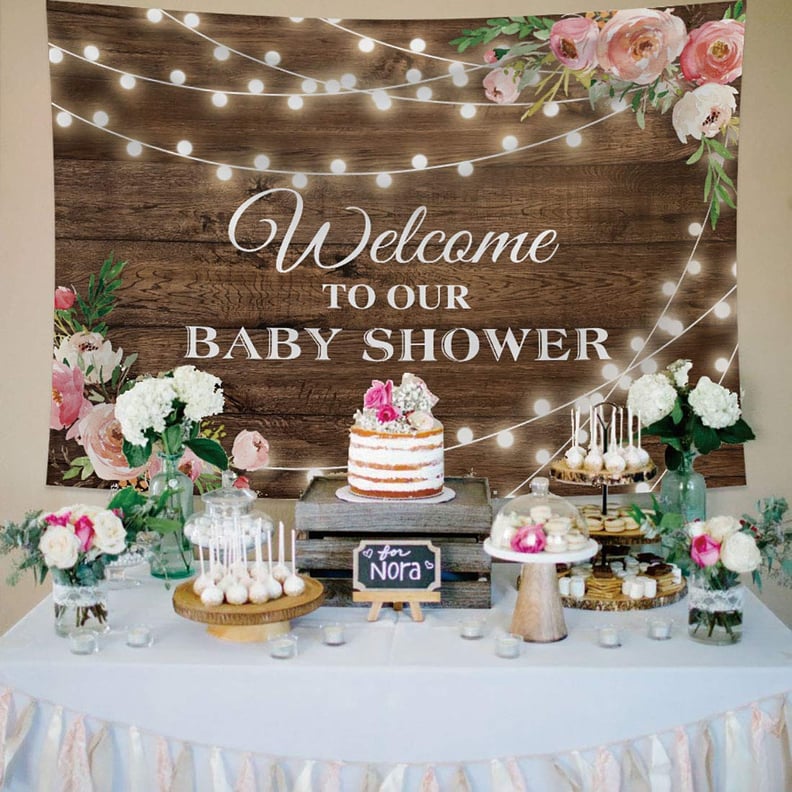 Rustic Floral Wooden Backdrop