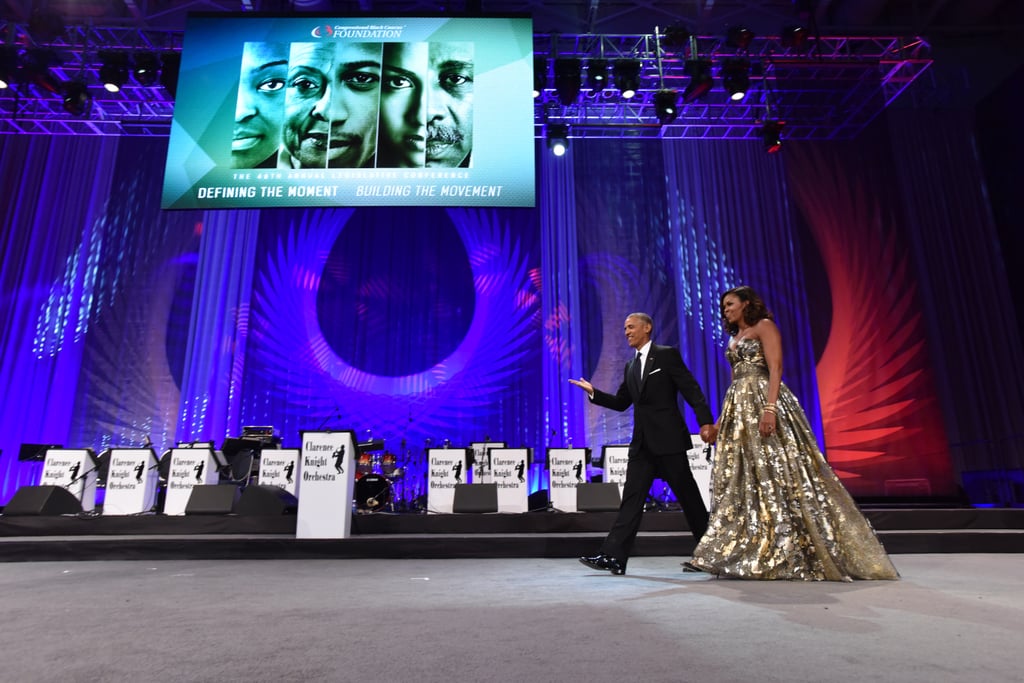 Barack and Michelle Obama at Black Caucus Awards Dinner 2016