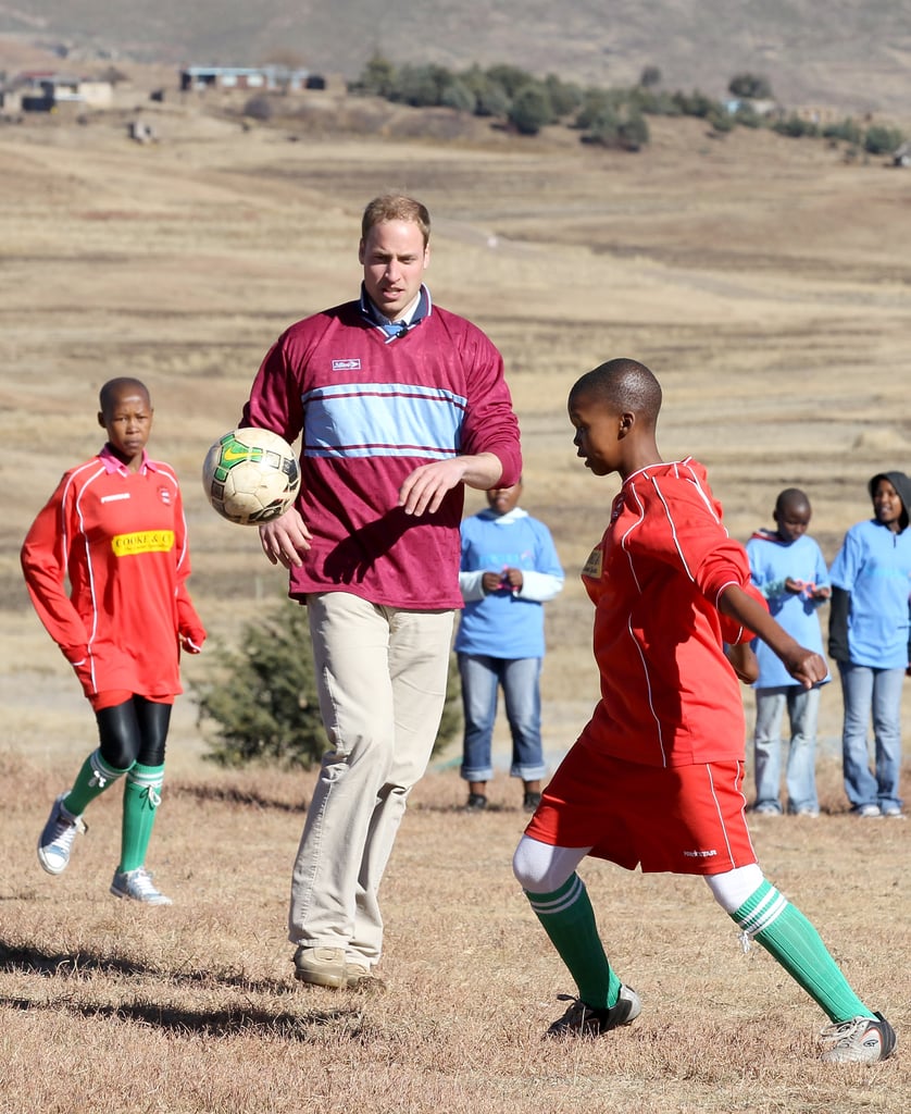 When He Played Soccer With a Group of Boys in South Africa