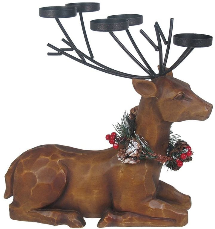 Lodge Deer Tea Light Candleholder