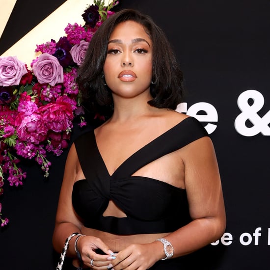 Jordyn Woods Wears Baroque-Print Miaou Dress in Italy