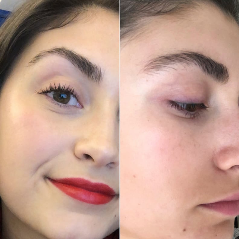 Left: Brow From February; Right: Current Brow