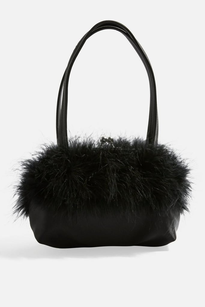 Topshop Birdie Marabou Bag