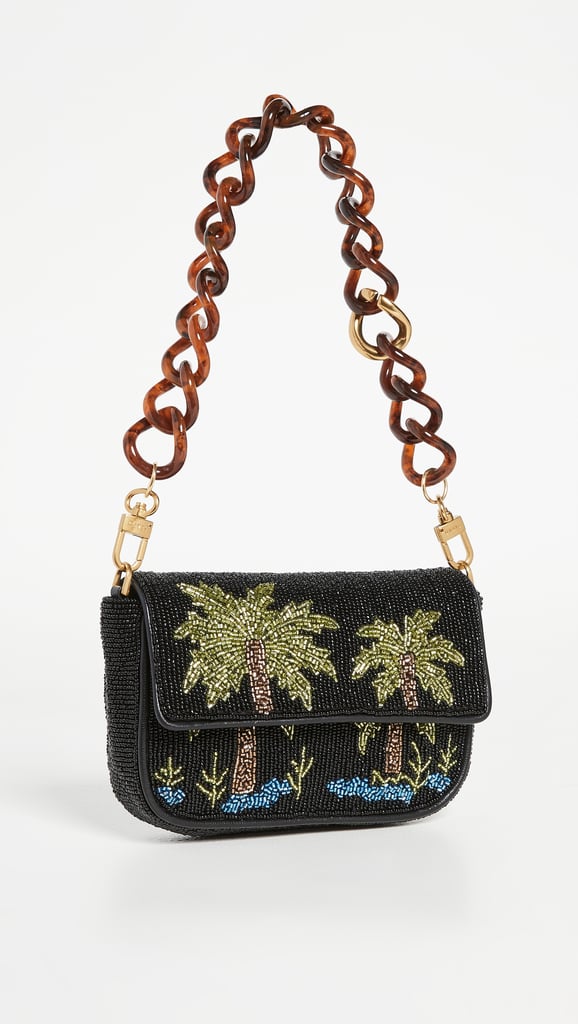 A Fun Beaded Bag: Staud Beaded Mini Tommy Chain Bag