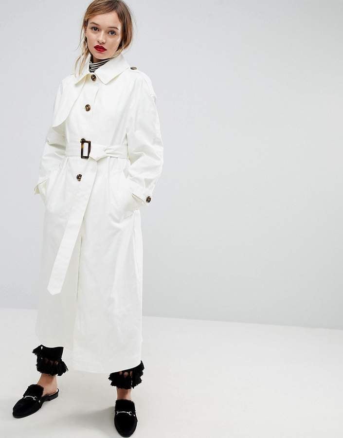Oversized mac trench coat top
