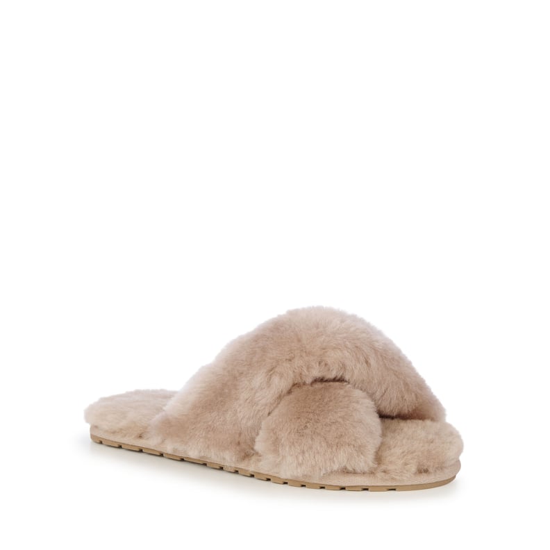 Chic Camel Slippers: Emu Australia Mayberry Slippers in Camel
