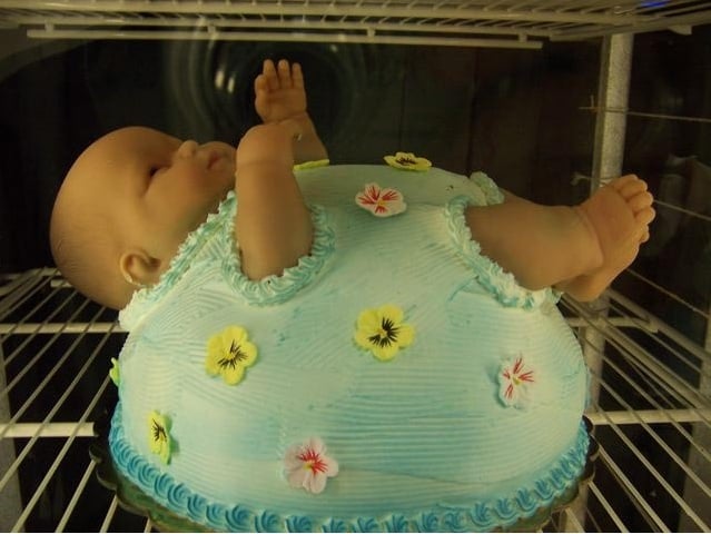 funny baby shower cakes