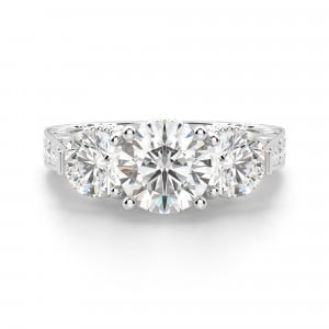 Diamond Nexus Gypsy Round Cut Engagement Ring